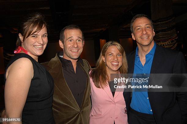Heather Hicks, Max Mutchnick, Melissa Strauss and David Kohan attend David Kohan and Max Mutchnick Celebrate their new shows ' Twins', 'Four Kings'...