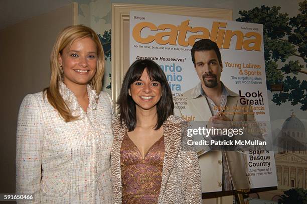 Ana Ledo and Cathy Areu attend Catalina Magazine and The Heart Truth Campaign Third Annual "Essence of Latinas" Event in New York at The Carlyle...