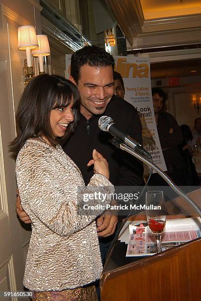 Cathy Areu and Ricardo Antonio Chavira attend Catalina Magazine and The Heart Truth Campaign Third Annual "Essence of Latinas" Event in New York at...