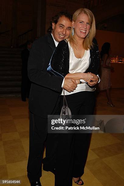 Gilles Dufour and Kate Betts attend The 2005 CFDA Fashion Awards at The New York Public Library on June 6, 2005 in New York City.