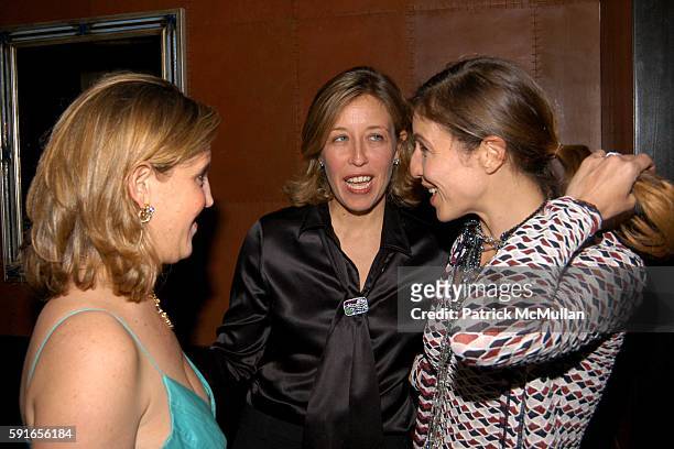 Nicola Bulgari, Veronica Bulgari and Natalie Bulgari attend William Cash and Anthony Haden-Guest Host a Dinner to Celebrate the Forthcoming 2005...