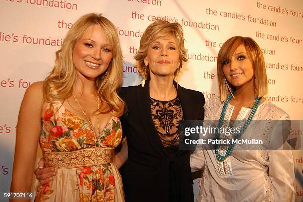 Jewel, Jane Fonda and Ashlee Simpson attend The Event To Prevent, A Benefit for The Candie's Foundation for the Prevention of Teenage Pregnancy at...