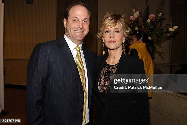 Neil Cole and Jane Fonda attend The Event To Prevent, A Benefit for The Candie's Foundation for the Prevention of Teenage Pregnancy at Gotham Hall on...