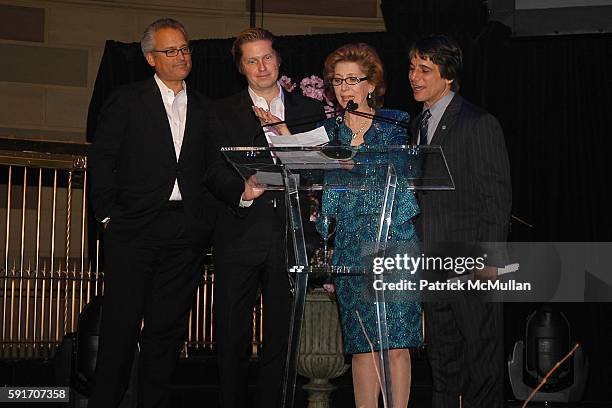 Mark Badgley, James Mischka, Bernadette Castro and Tony Danza attend The Event To Prevent, A Benefit for The Candie's Foundation for the Prevention...