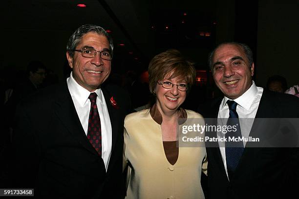 Steve Villano, Betty Cohen and Rocco Commisso attend "Carole Positive" An Evening to Benefit Cable Positive Honoring Carole Black and Lifetime...