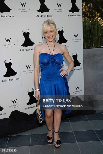 Courtney Peldon attends Quest for the "Perfect" little black dress returns to Los Angeles at W Hotel on June 7, 2005.