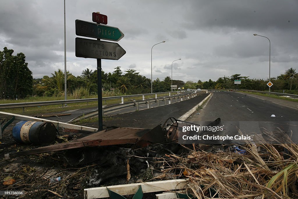 France - Guadeloupe - Social Issues - Protests Against Rising Cost of Living