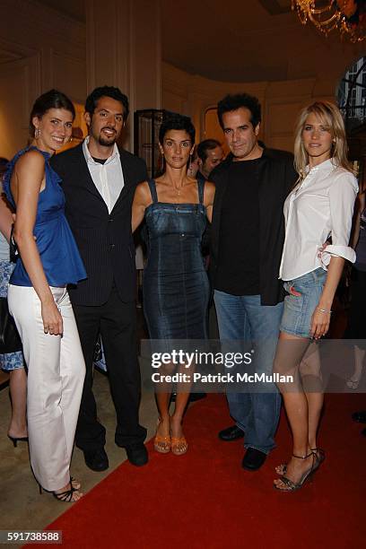 Michelle Alves, Guy Oseary, Ingrid Cesares, David Copperfield and Merily Jurna attend Madonna Childrens Book "Lotsa de Casha" published by Callaway...