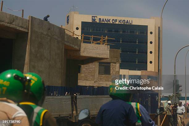 Urbanism development in Kigali: a view on the center of the city and the building of the Bank of Kigali. Located at Rwanda?s geographical heart, the...