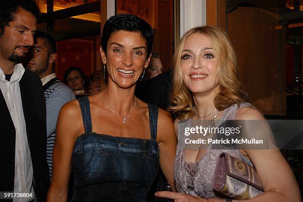 Ingrid Casares and Madonna attend Madonna Childrens Book "Lotsa de Casha" published by Callaway Arts and Entertainment at Bergdorf Goodman on June 7,...