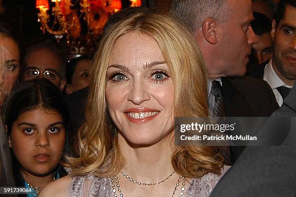 Liz Rosenberg and Madonna attend Madonna Childrens Book "Lotsa de Casha" published by Callaway Arts and Entertainment at Bergdorf Goodman on June 7,...