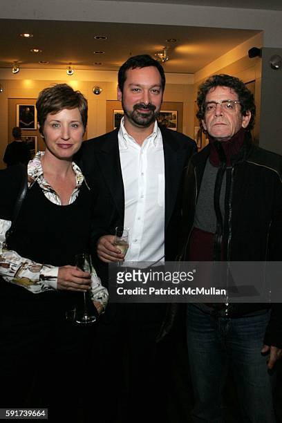 Cathy Konrad, James Mangold and Lou Reed attend Private Screening, "Walk the Line" at Walter Reade Theatre on November 16, 2005 in New York City.
