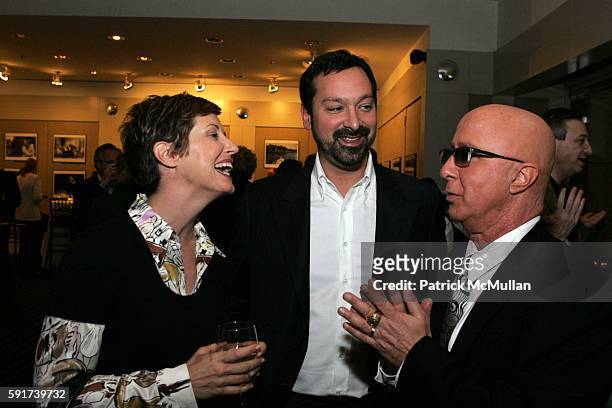Cathy Konrad, James Mangold and Paul Shaffer attend Private Screening, "Walk the Line" at Walter Reade Theatre on November 16, 2005 in New York City.