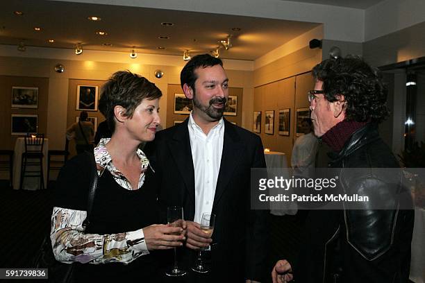 Cathy Konrad, James Mangold and Lou Reed attend Private Screening, "Walk the Line" at Walter Reade Theatre on November 16, 2005 in New York City.