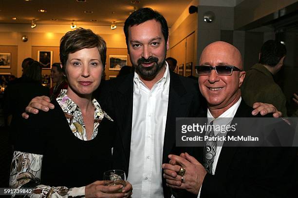 Cathy Konrad, James Mangold and Paul Shaffer attend Private Screening, "Walk the Line" at Walter Reade Theatre on November 16, 2005 in New York City.