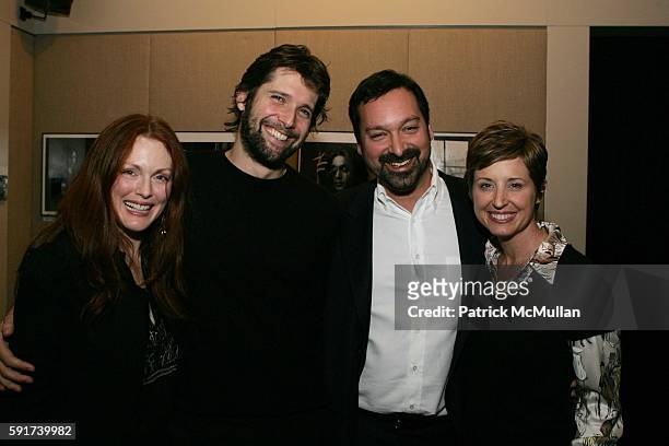 Julianne Moore, Bart Freundlich, James Mangold and Cathy Konrad attend Private Screening, "Walk the Line" at Walter Reade Theatre on November 16,...