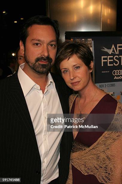 James Mangold and Cathy Konrad attend AFI Fest 2005 - "Walk The Line" Opening Night Gala Premiere at Arclight Cinemas on November 3, 2005 in...