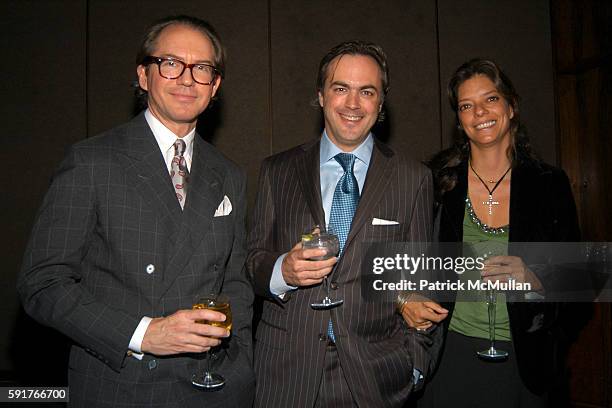 Louis Bofferding, Gill Schafer and Caroline Irving attend Cindy Crawford, Wendi Murdoch and Lynn de Rothschild and the Officers and Directors of...