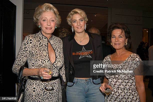 Ariane Dandois, Ondine de Rothschild and Eleonore Maerkle attend Cindy Crawford, Wendi Murdoch and Lynn de Rothschild and the Officers and Directors...