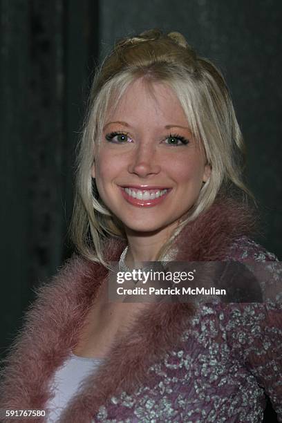 Courtney Peldon attends Rock & Republic 'Love Rocks' Spring 2006 Collection - Arrivals at Sony Pictures Studios on October 19, 2005 in Culver City,...