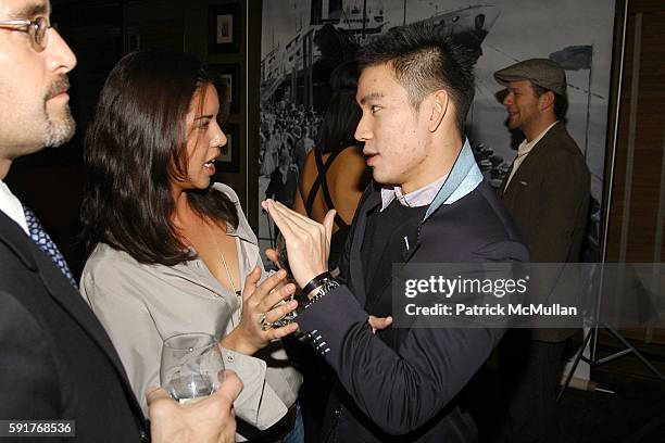 Heather Shimokawa and Eugene ? attend CARL F. BUCHERER hosts a 1920's Glamour Style Party to Launch their "TRIBUTE TO MIMI" Watch at Patroon on...