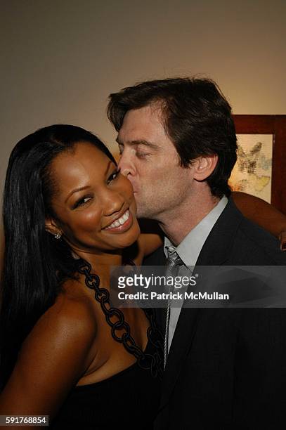 Garcelle Beauvais-Nilon and Mike Nilon attend Elisabeth Rohm and 7th on Sixth host Hurricane Relief Benefit on occasion of artist Hunt Slonem's new...