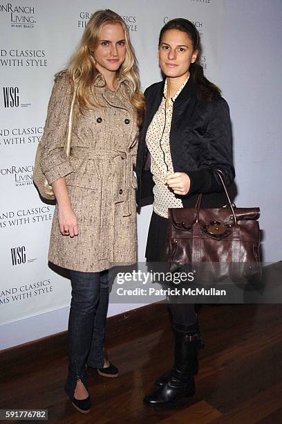 Elizabeth Gesas and Brooke Jaffe attend Grand Classics: Films With Style hosted by Carolina Herrera and sponsored by WSG/Canyon Ranch Living and...