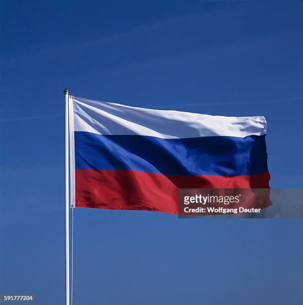 russian flag - russian flag stockfoto's en -beelden