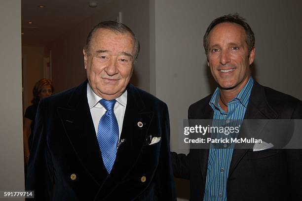 Sirio Maccioni and Richard Steinberg attend "A Taste Of Things To Come" party hosted by Louise M. Sunshine and Barbara Russo, to celebrate the Grand...