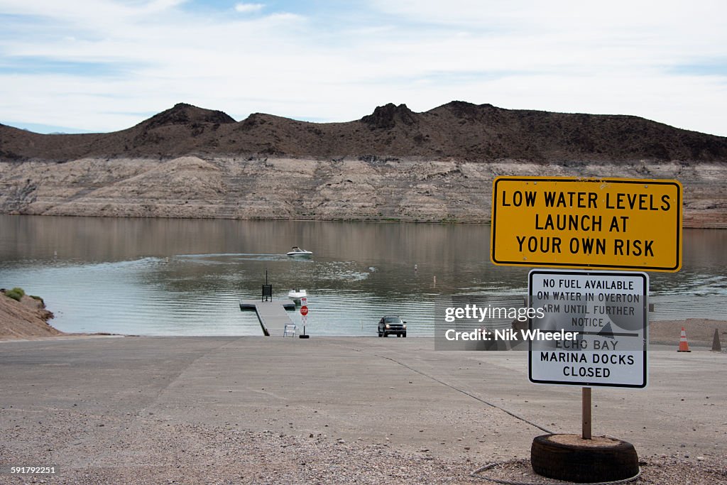 Low Water Levels at Lake Mead