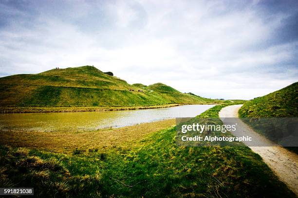 northumberlandia - northumberland stock pictures, royalty-free photos & images