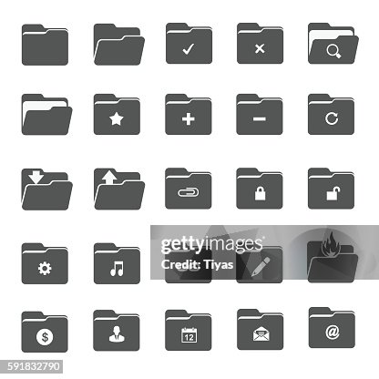 Vector folder icons Vector folder icons