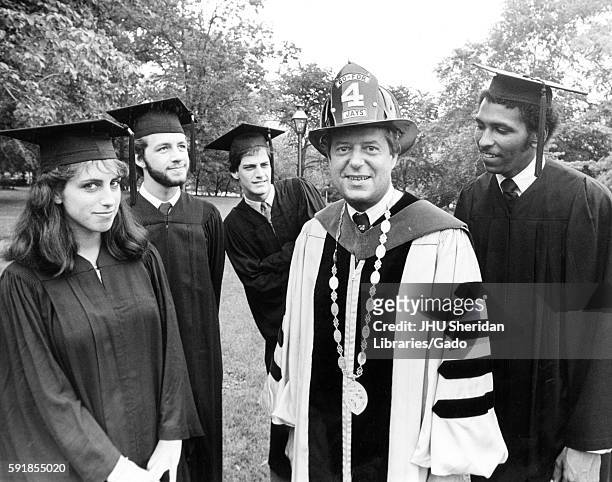 After the commencement ceremony, four graduates -- including politician and MSNBC analyst Michael Steele and Arts and Science graduate Robert...