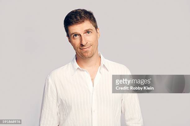 Writer Chuck Hogan from FX's 'The Strain' poses for a portrait at the FOX Summer TCA Press Tour at Soho House on August 9, 2016 in Los Angeles,...