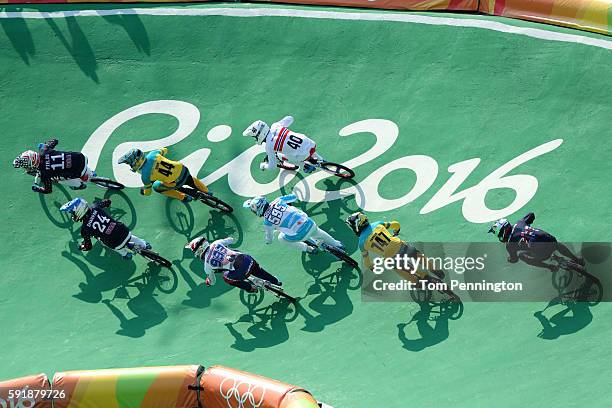 Connor Fields of the United States, Anthony Dean of Australia, Corben Sharrah of the United States, Bodi Turner of Australia competes in the Cycling...