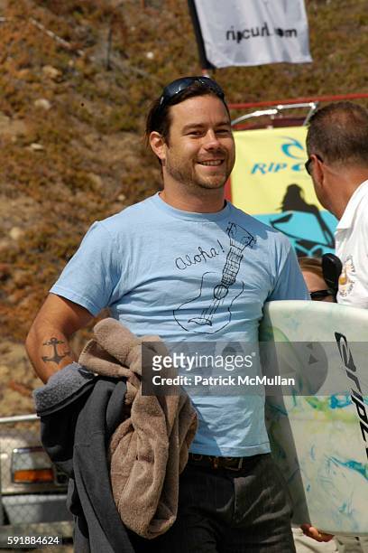Chris Pontius attends The Rip Curl Malibu Pro hosts Celebrity Surf 'Bout to benefit Heal the Bay at Malibu Surfrider Beach on October 8, 2005 in...