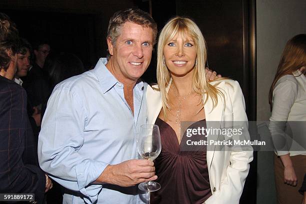 Donny Deutsch and Lisa Gastineau attend Party for DONNY DEUTSCH and PETER KNOBLER's new book, "Often Wrong, Never In Doubt" at The Chambers Hotel on...