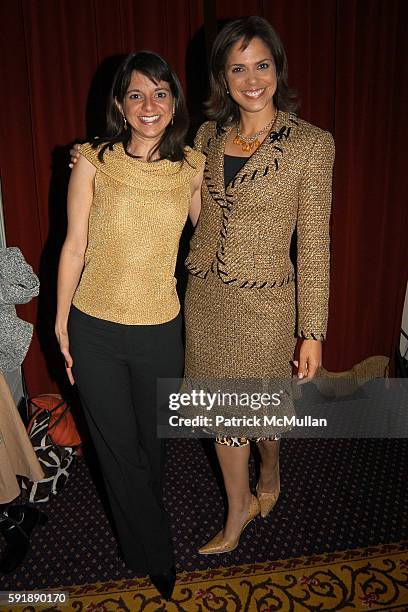 Cathy Areu and Soledad O'Brien attend Groundbreaking Latina in Leadership Awards at Hudson Theatre on October 11, 2005 in New York City.