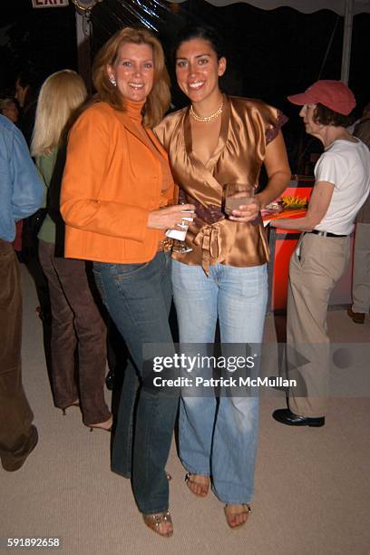 Donna Gardner and Kelli Gardner attend 10th Annual Belle Haven Challenge and Lobsterfest at the de Visscher Home on October 1, 2005 in Greenwich,...