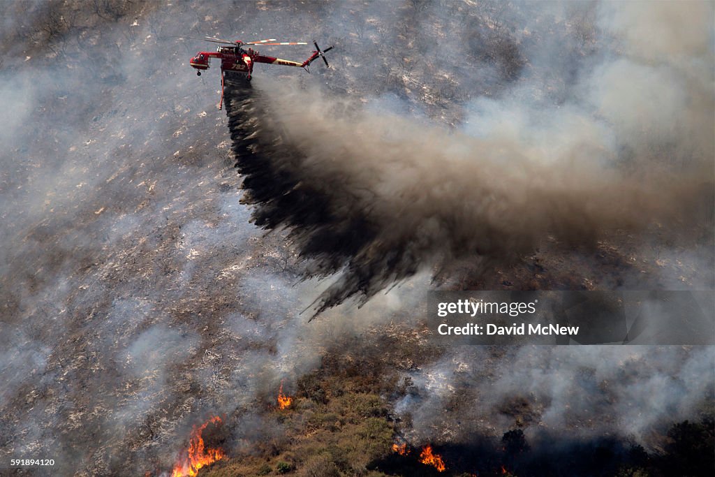 Blue Cut Fire Rages Through 30,000 Acres In Southern California