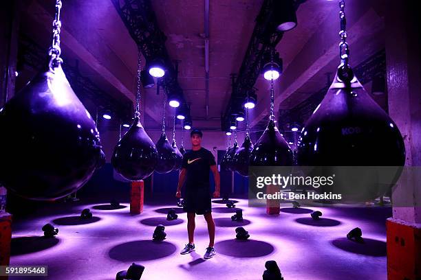 Boxer Anthony Ogogo trains harder than ever before at the launch of Nike Unlimited You. An immersive training event like no other at 89 Brick Lane on...