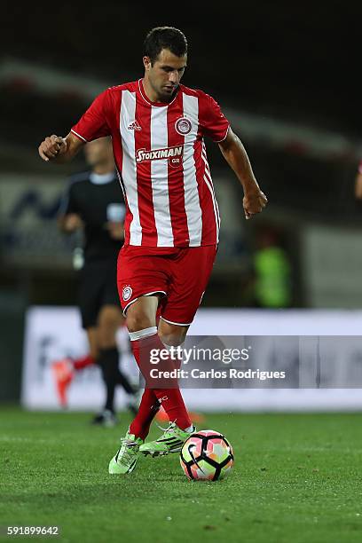 Olympiacos FC's defender from Spain Alberto Botia during the match between Arouca v Olympiakos match for UEFA Europa League Qualifications Finals...