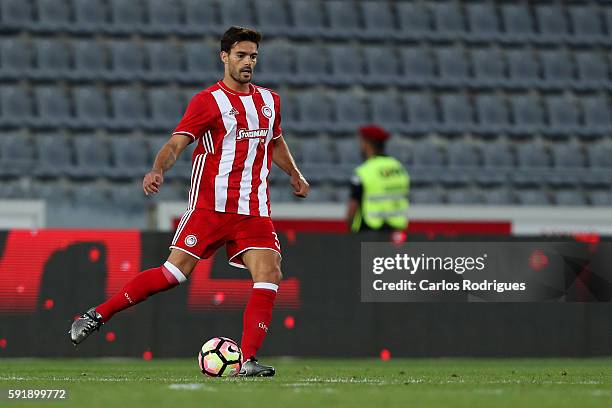 Olympiacos FC's defender from Spain Alberto Botia during the match between Arouca v Olympiakos match for UEFA Europa League Qualifications Finals...