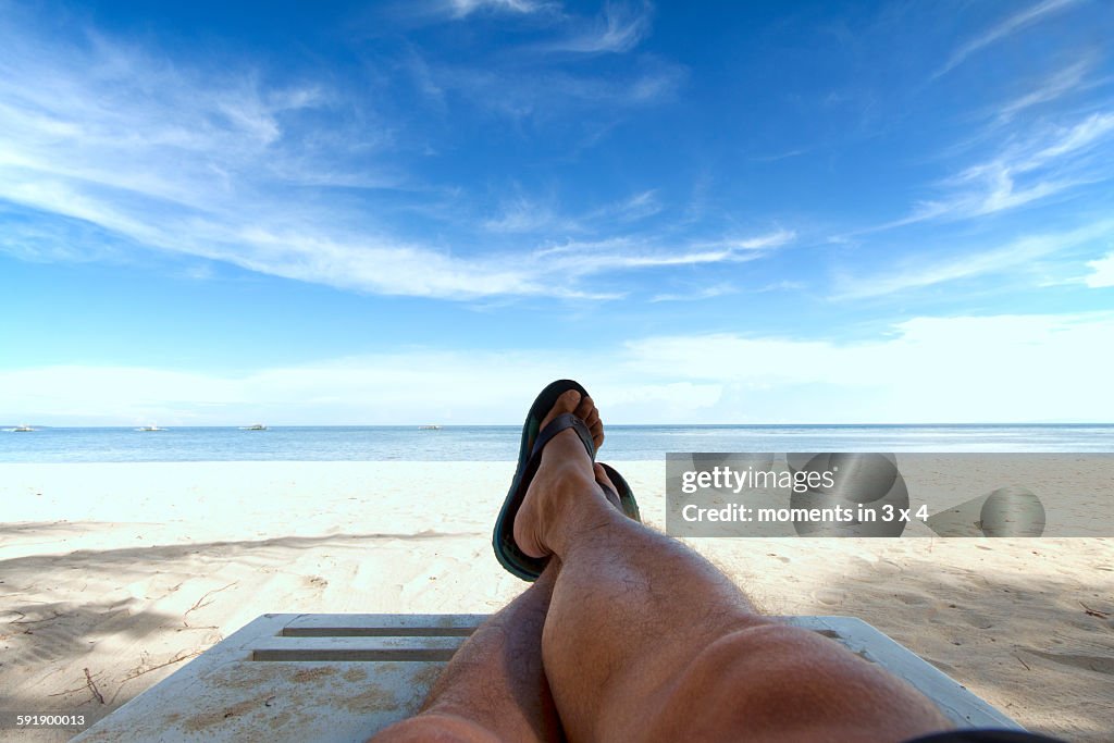 Relaxing time at the beach