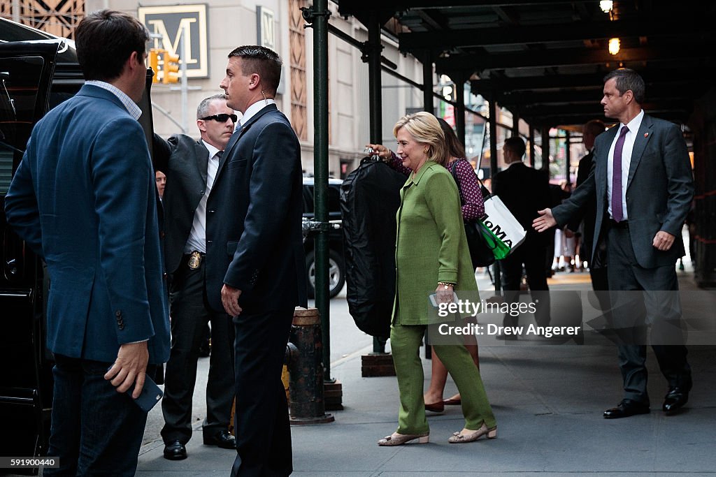 Hillary Clinton Meets With Law Enforcement Leaders In New York City