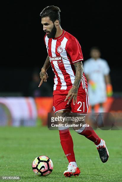 Olympiacos FC's forward from Sweden Jimmy Durmaz in action during the UEFA Europa League match between FC Arouca and Olympiacos FC at Estadio...