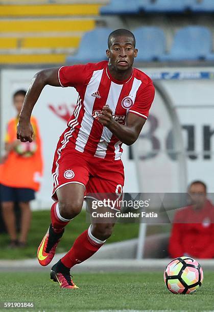Olympiacos FC's forward from Brazil Seba in action during the UEFA Europa League match between FC Arouca and Olympiacos FC at Estadio Municipal de...