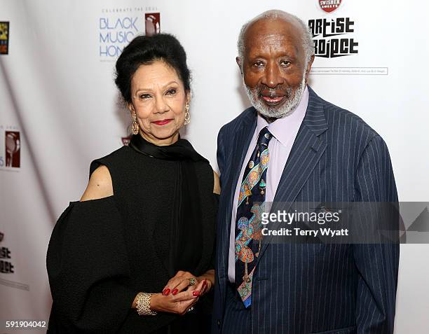 Jacqueline and Clarence Avant attend the NMAAM 2016 Black Music Honors on August 18, 2016 in Nashville, Tennessee.