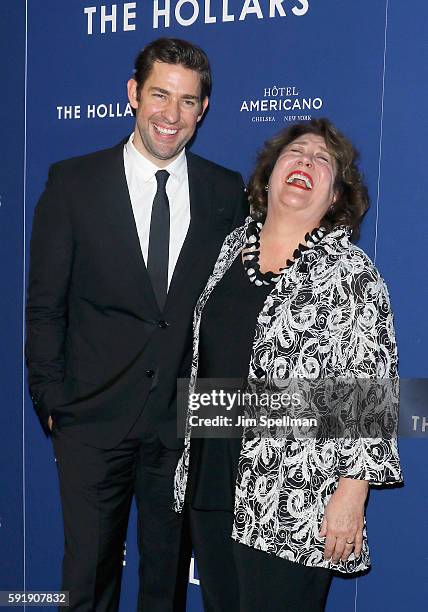 Director/actor John Krasinski and actress Margo Martindale attend the "The Hollars" New York screening at Cinepolis Chelsea on August 18, 2016 in New...