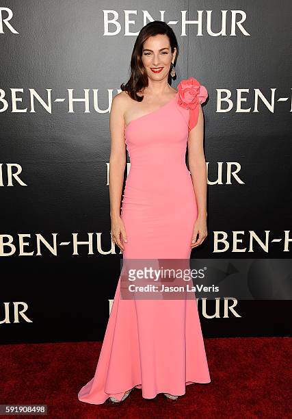 Actress Ayelet Zurer attends the premiere of "Ben-Hur" at TCL Chinese Theatre IMAX on August 16, 2016 in Hollywood, California.